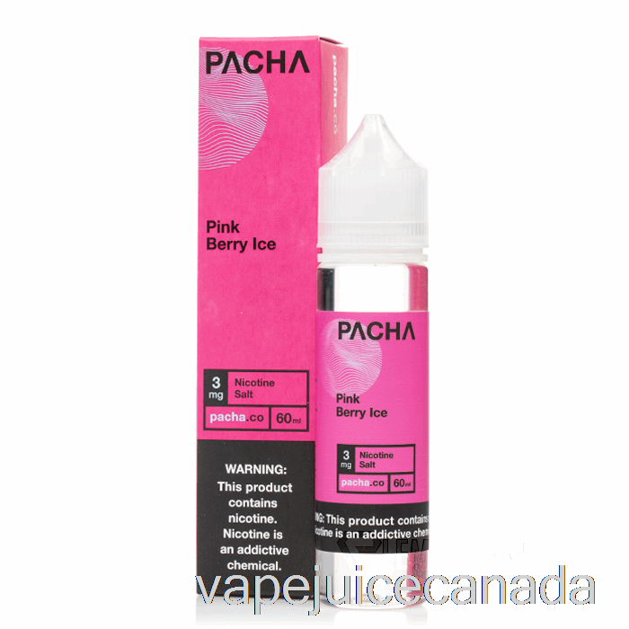 Vape Disposable Canada Pink Berry Ice - Pacha - 60mL 0mg